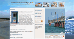 Desktop Screenshot of ostseeurlaub-fewozingst.de