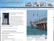 Tablet Screenshot of ostseeurlaub-fewozingst.de